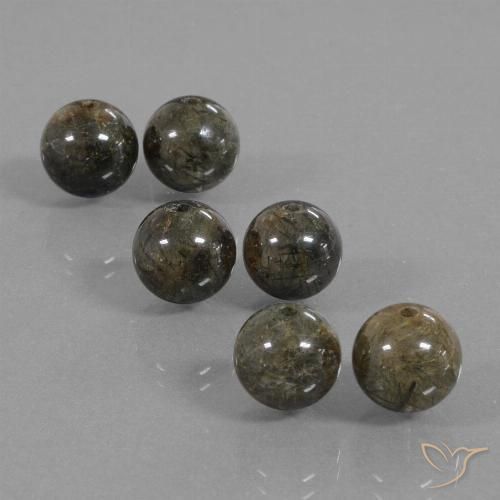 22.88ctw Natural Marrom Quartzo Rutilo, Esfera / Bola, Translúcido