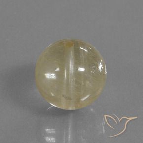 Quartzo Rutilo Luz amarela Natural 10.33ct, Esfera / Bola, Transparente