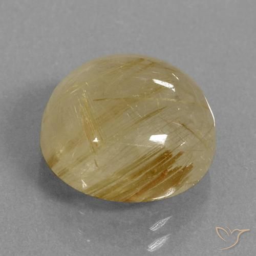 Quartzo Rutilo Amarelo Dijon Natural 9.04ct, Redondo, Transparente