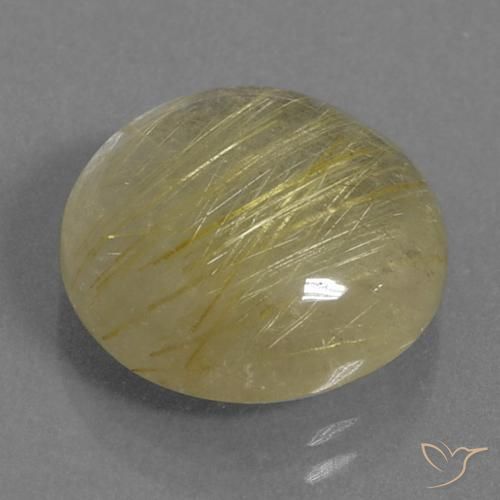 Quartzo Rutilo Luz amarela Natural 10.86ct, Redondo, Transparente