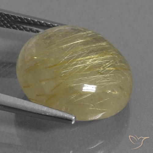 Quartzo Rutilo Luz amarela Natural 10.86ct, Redondo, Transparente