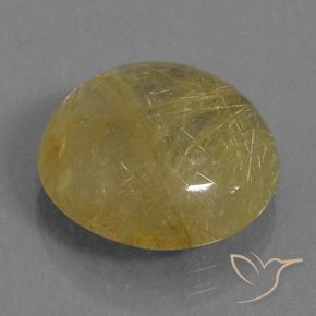 Quartzo Rutilo Castanho Dourado Muito Claro Natural 9.34ct, Redondo, Transparente