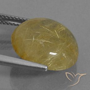 Quartzo Rutilo Castanho Dourado Muito Claro Natural 9.34ct, Redondo, Transparente