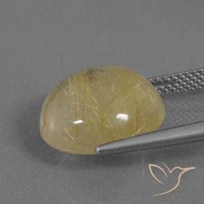 Quartzo Rutilo Amarelo Toscana Natural 9.58ct, Redondo, Transparente