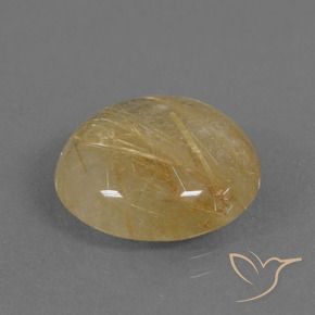 Quartzo Rutilo Amarelo dourado Natural 9.41ct, Redondo, Translúcido