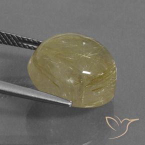 Quartzo Rutilo Amarelo Toscana Natural 11.66ct, Redondo, Transparente