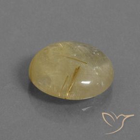 Quartzo Rutilo Castanho Dourado Muito Claro Natural 7.33ct, Redondo, Transparente