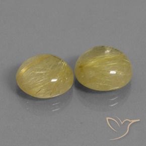 Pedras preciosas de Quartzo Rutilo Luz amarela natural de 15.21 ct, Redondo, Transparente