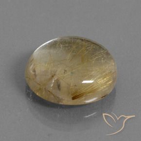 Quartzo Rutilo Castanho Dourado Muito Claro Natural 13.08ct, Redondo, Transparente