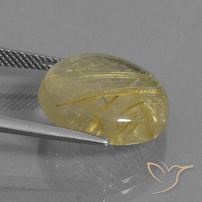 Quartzo Rutilo Luz amarela Natural 12.08ct, Redondo, Transparente