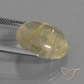 Quartzo Rutilo Luz amarela Natural 11.39ct, Redondo, Transparente