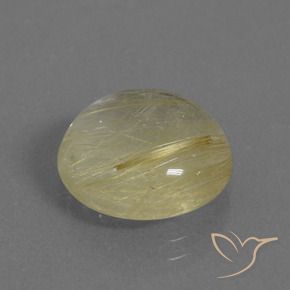 Quartzo Rutilo Luz amarela Natural 6.74ct, Redondo, Transparente