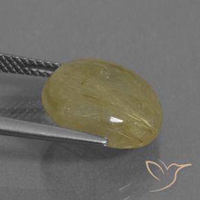 Quartzo Rutilo Amarelo Toscana Natural 7.13ct, Redondo, Transparente