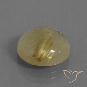 Quartzo Rutilo Amarelo Terroso Natural 7.33ct, Redondo, Transparente