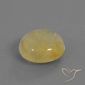 Quartzo Rutilo Amarelo Terroso Natural 8.80ct, Redondo, Transparente