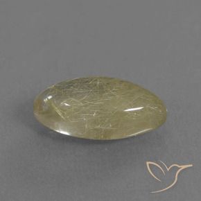 Quartzo Rutilo amarelo quente Natural 2.35ct, Marquesa, Transparente
