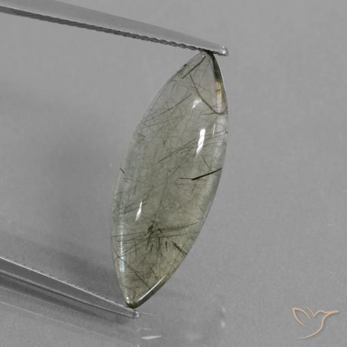 7.05ct Natural Limpar com inclusão Quartzo Rutilo, Marquesa, Transparente
