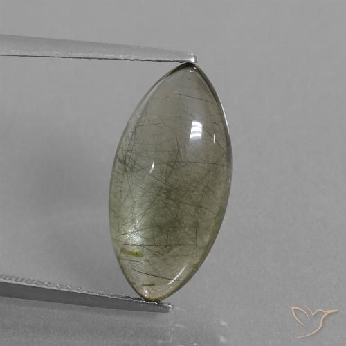 7.80ct Natural Limpar com inclusão Quartzo Rutilo, Marquesa, Transparente