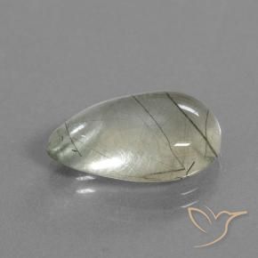 Quartzo Rutilo Limpar com inclusão Natural 9.20ct, Formato de pêra, Transparente