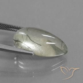Quartzo Rutilo Limpar com inclusão Natural 9.20ct, Formato de pêra, Transparente