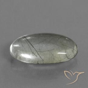 Quartzo Rutilo Luz verde Natural 10.05ct, oval, Transparente