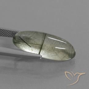 Quartzo Rutilo Luz verde Natural 8.76ct, Marquesa, Transparente
