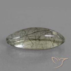 Quartzo Rutilo Luz verde Natural 9.05ct, Marquesa, Transparente