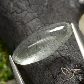 Quartzo Rutilo Luz verde Natural 9.77ct, Marquesa, Transparente