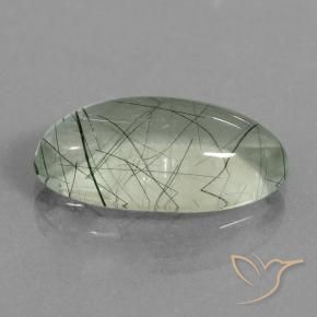 Quartzo Rutilo Luz verde Natural 9.58ct, oval, Transparente