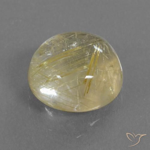 Quartzo Rutilo Luz amarela Natural 5.62ct, Redondo, Transparente