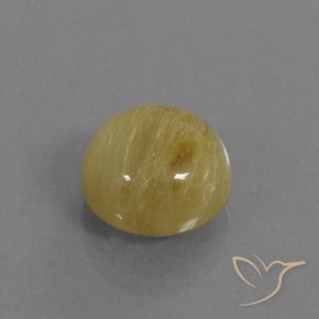 Quartzo Rutilo ouro brilhante Natural 6.04ct, Redondo, Translúcido