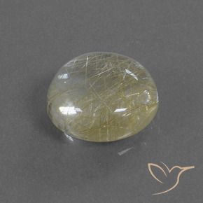 Quartzo Rutilo Castanho Dourado Muito Claro Natural 4.89ct, Redondo, Transparente