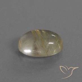Quartzo Rutilo Luz amarela Natural 4.92ct, oval, Transparente
