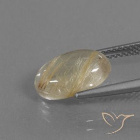 Quartzo Rutilo Luz amarela Natural 3.25ct, oval, Transparente
