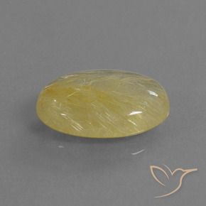 Quartzo Rutilo ouro brilhante Natural 5.21ct, oval, Transparente