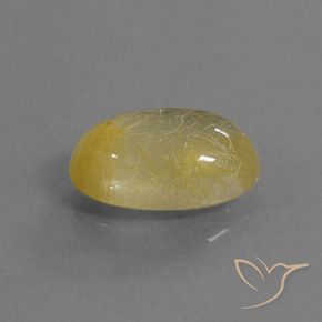 Quartzo Rutilo Amarelo Toscana Natural 4.79ct, oval, Transparente
