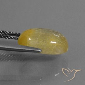 Quartzo Rutilo Amarelo Toscana Natural 4.79ct, oval, Transparente