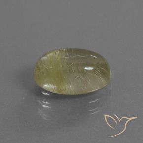 Quartzo Rutilo Luz amarela Natural 4.09ct, oval, Transparente