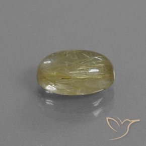 Quartzo Rutilo Amarelo Toscana Natural 3.89ct, oval, Transparente