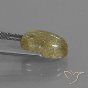 Quartzo Rutilo Amarelo Toscana Natural 3.89ct, oval, Transparente
