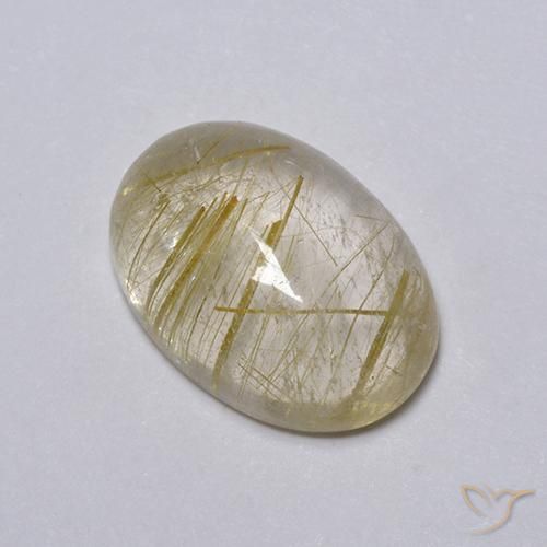 5.25ct Natural Castanho Dourado Muito Claro Quartzo Rutilo, oval, Transparente