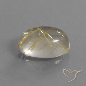 Quartzo Rutilo Luz amarela Natural 5.34ct, oval, Transparente