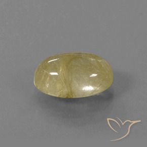 Quartzo Rutilo Amarelo Toscana Natural 5.06ct, oval, Transparente