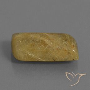 Quartzo Rutilo Amarelo Dijon Natural 9.81ct, Chique, Opaco