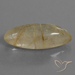Quartzo Rutilo Castanho Dourado Muito Claro Natural 14.68ct, Marquesa, Transparente