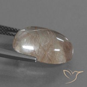 Quartzo Rutilo Limpar com Cobre Natural 8.28ct, oval, Transparente