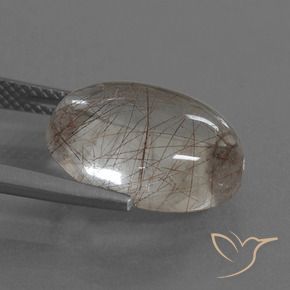 Quartzo Rutilo Limpar com Cobre Natural 8.10ct, oval, Transparente