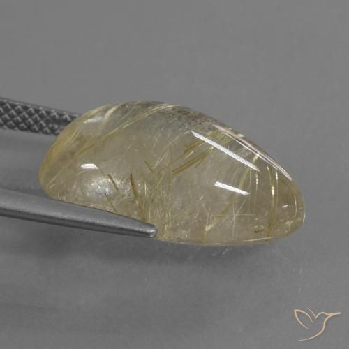 Quartzo Rutilo Luz amarela Natural 12.10ct, Chique, Transparente