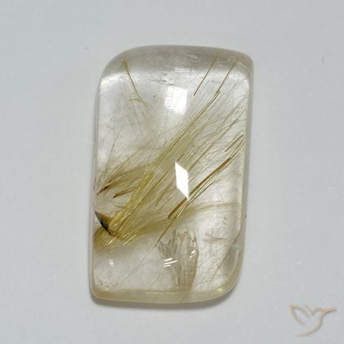 12,35 quilates Quartzo Rutilo Fantasia, 18,5 x 11 mm Da Índia, Photo A
