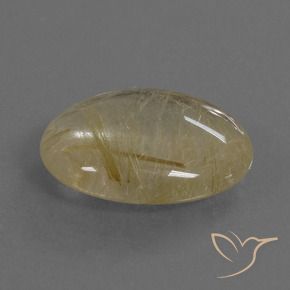 Quartzo Rutilo Luz amarela Natural 10.36ct, oval, Transparente